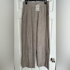 NWT Barefoot Dreams CozyChic Ultra Lite Ankle Pant Beach Rock size Small